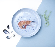 Mr. Shrimp. Plate
